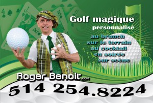 Magician for golf tournaments
